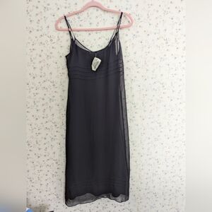 🖤 NWT Silk Dress Trio New York Slip 4  Lined Fabric Design Vintage NY